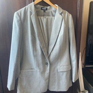 Express Gray Women's Suit (Blazer and Pants)